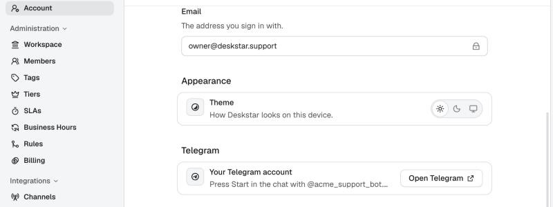 Open Telegram